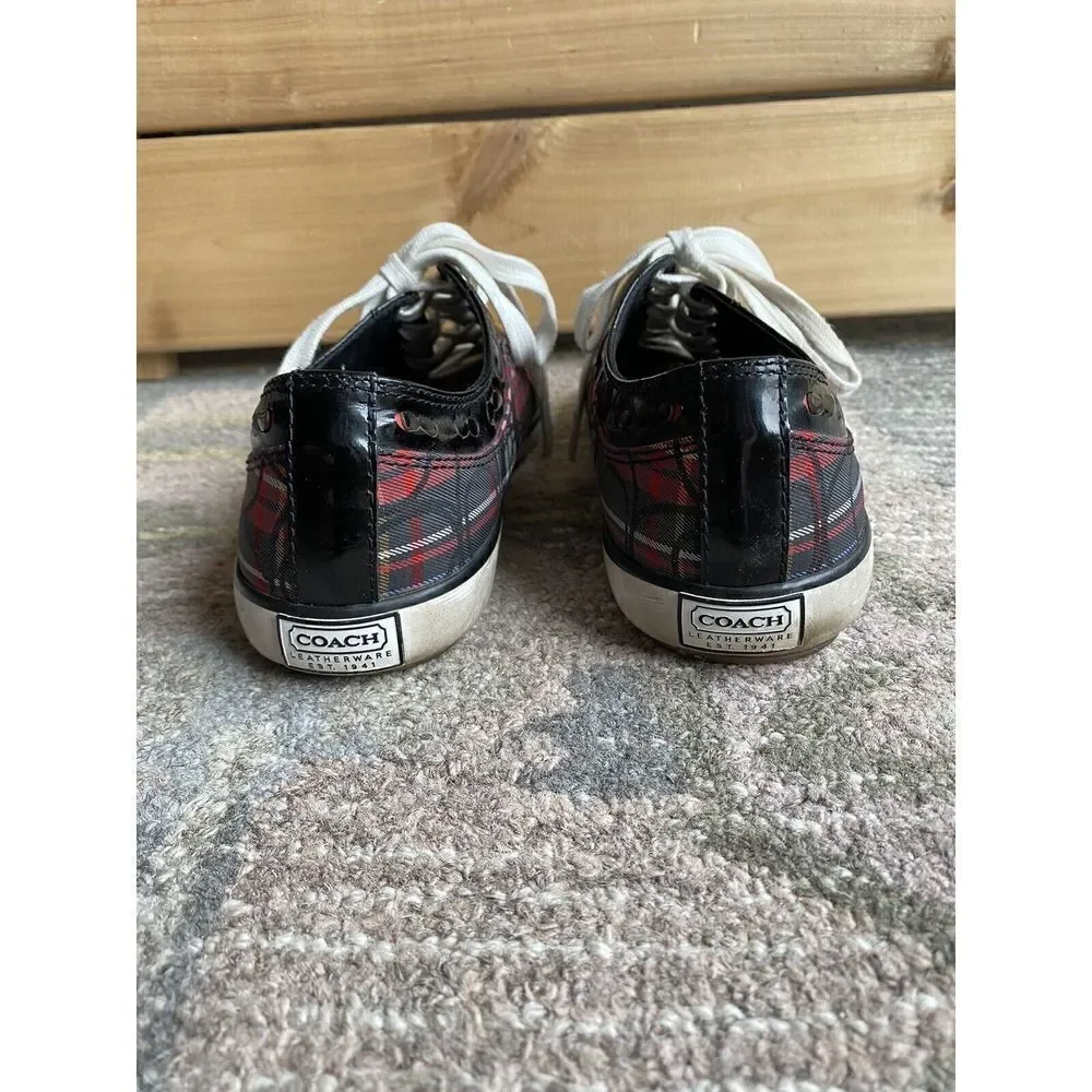 Coach Plaid Shoes size 7.5